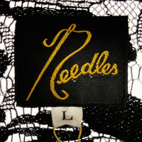 Needles ニードルズ Cabana Shirt カバナシャツ C Pe R Lace Cloth FLOWER フラワーレース 半袖 ブラック MR252 Size L 瑞穂店