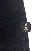 80's STUSSY ステューシー 2タック 太畝コーデュロイ テーパードスラックス パンツ ブラック USA製 黒タグ Size 29 福生店