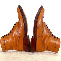 Trickers トリッカーズ MALTON モールトン カントリーブーツ ウィングチップ レザーソール 2508 Size UK 8.5 (27-27.5cm) 福生店