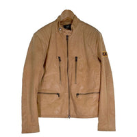 ICE BERG アイスバーグ スタンドカラーレザージャケット キャメル 121-52-11103 Size 52/36 福生店