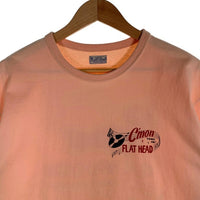 FLAT HEAD フラットヘッド プリントTシャツ ピンク Size 44 福生店