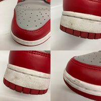 NIKE ナイキ DD1391-002 DUNK LOW RETRO MEDIUM GREY ダンクロウ スニーカー グレー×レッド size24.5cm 瑞穂店
