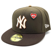 New Era ニューエラ 59FIFTY MLB ニューヨーク・ヤンキース ベースボールキャップ ブラウン ピンズ Size 8 (63.5cm) 福生店