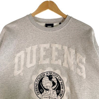 KITH キス 22AW Russell ラッセルアスレチック QUEENS COLLEGE クルーネックスウェットトレーナー アッシュグレー Size S 福生店