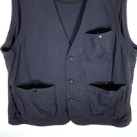 White Mountaineering ホワイトマウンテニアリング 24SS NYLON VEST ナイロンベスト ブラック WM2471221 Size 4 福生店