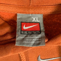 90`s NIKE ナイキ カレッジロゴ テキサス プルオーバー フーディー パーカー ブラウン Size XL 福生店