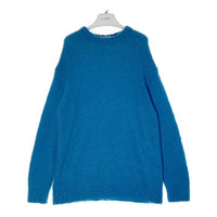 UNITED ARROWS ユナイテッドアローズ モヘアミックス クルーネックニット セーター ブルー sizeXL 瑞穂店