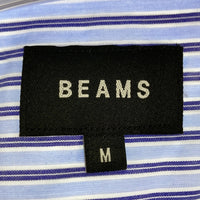 BEAMS ビームス 11-11-0206-803 ストライプ フェイクレイヤードシャツ ブルー sizeM 瑞穂店