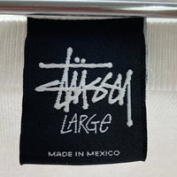 STUSSY ステューシー HIGH PERFORMANCE 前後プリント 長袖Tシャツ ホワイト sizeL 瑞穂店