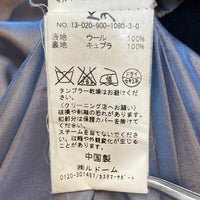 IENA イエナ ノーカラーウールコート ネイビー size38 瑞穂店