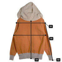 TOYS McCOY トイズマッコイ 5th AIR FORCE 2トーン 後付け スウェットパーカー オレンジ ホワイト Size L 福生店