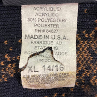 MAZMANIA マズマニア USA製 キャット 猫柄 フリースジャケット ブラック sizeキッズXL 瑞穂店