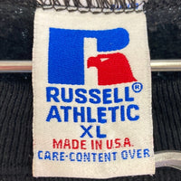 RUSSELL ATHLETIC ラッセルアスレチック USA製 90s 刺繍 スウェットトレーナー ブラック sizeXL 瑞穂店