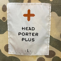 HEAD PORTER PLUS ヘッドポータープラス 半袖シャツ 迷彩 カーキ sizeL 瑞穂店