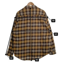 EXAMPLE エグザンプル BB BEAR CHECK SHIRTS 長袖 シャツ ベージュ Size XL 福生店