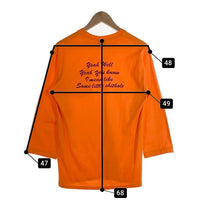 Bounty Hunter バウンティハンター Raglan Sleeve Pocket T ラグランスリーブ ポケットTシャツ 七分袖 オレンジ Size M 福生店