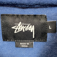 STUSSY ステューシー オーバーダイ プルオーバーパーカー ブルー 1140016 Size L 瑞穂店