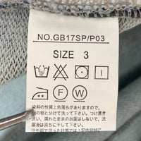 glamb グラム Jake knit denim 切替 デニム スウェットパンツ ライトインディゴ グレー GB17SP/P03 Size 3 瑞穂店