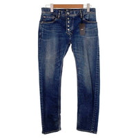 TMT ティーエムティー 20AW HYBRID-STRETCH DENIM 5P FRONT POINT CROPPED TAPERED ハイブリッドストレッチデニム ジーンズ スリム アンクル インディゴ USED/ダメージ加工 TPT-F2003 Size M 福生店