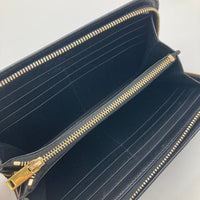 SAINT LAURENT PARIS サンローランパリ ラウンドジップ ロングウォレット 財布 ブラック※所々使用感あり 瑞穂店