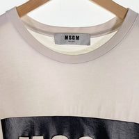 MSGM エムエスジーエム フロントボックスロゴプリント Tシャツ ホワイト 2440MM67 Size S 福生店