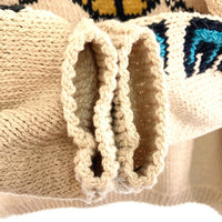 Mcmachan Woolen マクマーンウーレン ピースマークフラワー ニットセーター ライトベージュ size不明 瑞穂店