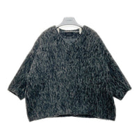 Lajour ラジュール ウール シャギー ノーカラージャケット グレー sizeF 瑞穂店