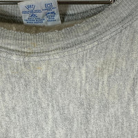 Champion チャンピオン USA製 刺繍タグ 3段プリント ラバープリント リバースウィーブ スウェットトレーナー グレー sizeM 瑞穂店