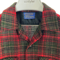 PENDLETON ペンドルトン ウール 長袖シャツ 60s チェック ブラックxレッド sizeS 瑞穂店
