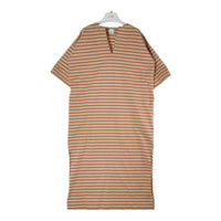 6 BEAUTY&YOUTH ロク ビューティーアンドユース ボーダー Tシャツ ワンピース ベージュ×オレンジ size38 瑞穂店