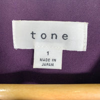 tone トーン OC REMAKE SHIRT オープンカラーリメイクシャツ 半袖 パープル TO-SS18-SS02 Size 1 福生店