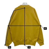 KEBOZ ケボズ ワンポイント刺繍 スウェットトレーナー イエロー sizeL 瑞穂店