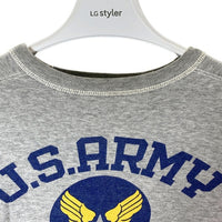 BUZZ RICKSON’S バズリクソンズ フリーダムスリーブ US ARMY スウェットトレーナー グレー sizeM 瑞穂店