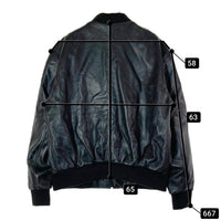 MOTO FIELD モトフィールド MF-LJ131N MA-1 パット入 シングルライダース ラムレザー ジャケット ブラック size3L 瑞穂店