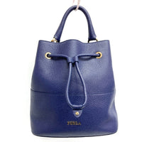 FURLA フルラ バケツ 2WAY ショルダーバッグ ネイビー 瑞穂店