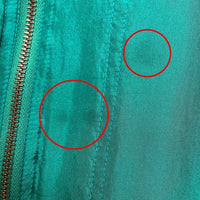 ジップアップ リブブルゾン グリーン Size L 瑞穂店