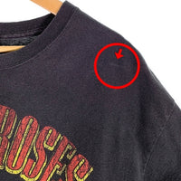 00's GUNS N' ROSES ガンズアンドローゼズ プリントTシャツ ブラック Hanes メキシコ製 2007コピーライト Size L 福生店