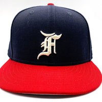 NEWERA ニューエラ FEAR OF GOD フィアオブゴット ESSENTIAL エッセンシャルズ ウール Atlanta Braves アトランタ ブレーブス 59FIFTY ベースボールキャップ ネイビー レッド Size 7 3/8 福生店