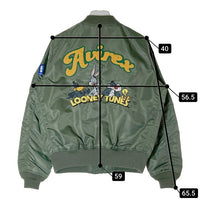 AVIREX アヴィレックス 783-3152612 LOONEY TUNES ジャケット カーキ sizeS 瑞穂店