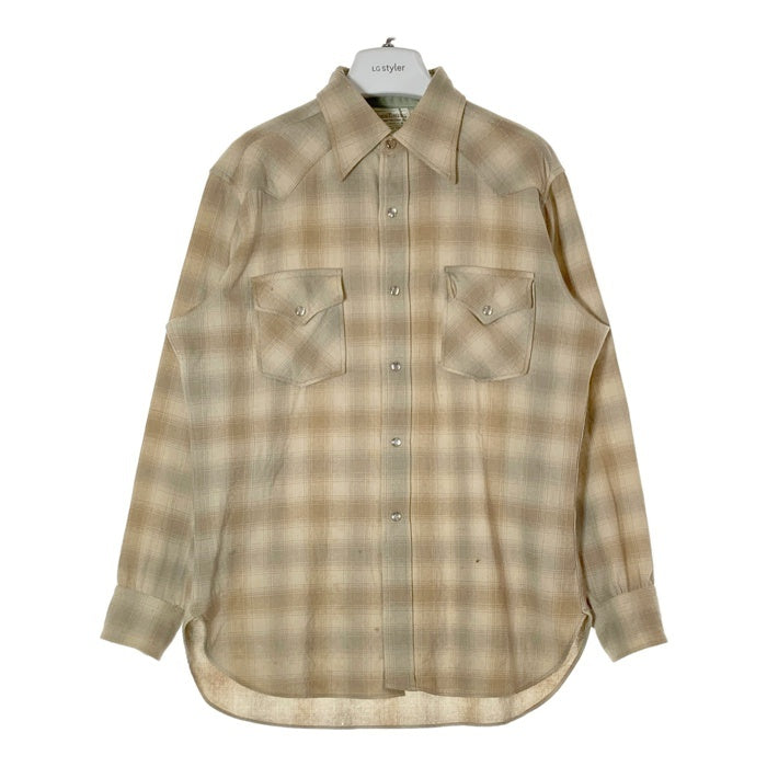 【美品】PENDLETON ペンドルトンウエスタンシャツ. オンブレチェック L PENDLETON/ペンドルトン】別注オンブレチェックシャツ｜メンズ