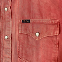 DENIM&SUPPLY RALPH LAUREN デニムアンドサプライ ラルフローレン ガーメントダイ ウエスタンシャツ ピンク sizeM 瑞穂店