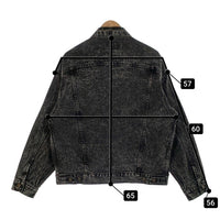 80's Levi's リーバイス 70507-0253 ケミカルウォッシュ ブラックデニムトラッカージャケット USA製 Size L 福生店