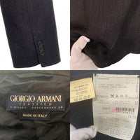GIORGIO ARMANI ジョルジオアルマーニ CLASSICO ウール 3B テーラードジャケット グレー Size 48 福生店