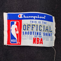 90's~ Champion チャンピオン NBA CHICAGO BULLS シカゴ・ブルズ Vネック プルオーバートップス 半袖 ブラック レッド Size L 福生店