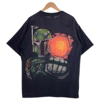 90's STAR WARS スターウォーズ Boba Fett ボバ・フェット バックプリント 半袖 Tシャツ TULTEX ネイビー メキシコ製 Size XL 福生店