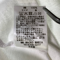 WACKO MARIA ワコマリア 56 TATTOO STUDIO タトゥースタジオ WASHED HEAVY WEIGHT CREW NECK T-SHIRT ウォッシュドヘビーウェイト プリントTシャツ ホワイト Size M 福生店