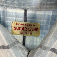 SUGAR CANE シュガーケーン チェックワークシャツ 半袖 ホワイト ブルー SC31768 Size M 福生店