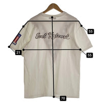 SCREAMING HOUSE スクリーミングハウス 星条旗 プリントTシャツ ホワイト USA製 Size L 福生店