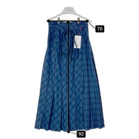 MAISON SPECIAL メゾンスペシャル 21242515301 Low Waist Maxi Pleated Skirt マキシ プリーツスカート ブルーチェック Size36 瑞穂店