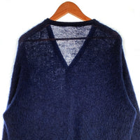 60's ヴィンテージ モヘアカーディガン ネイビー 毛足長め Jantzen ジャンセン リペア補修あり Size XL 相当 福生店